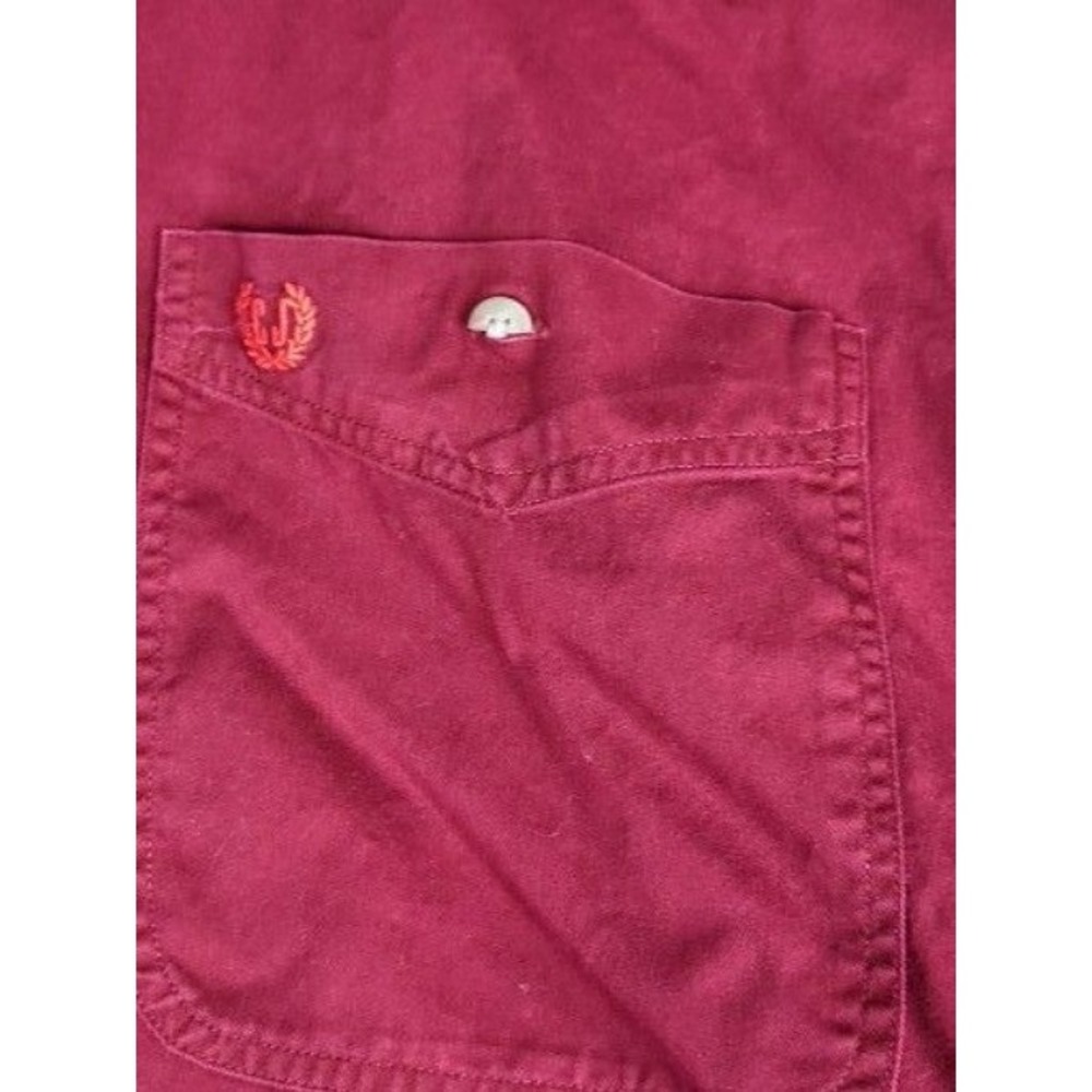 Cody James Mens 3XL Button Up Shirt Maroon Solid Western Rodeo Cowboy Workwear - Picture 5 of 10